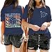 LIWYLU Volleyball Mom Game Day Shirts Women Funny Volleyball T-Shirts Graphic Casual Tee Tops Navy XL