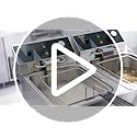 Commercial Deep Fryer 3500W Electric Countertop Fryer 25.4Qt Heavy Duty Large Stainless Steel Deep Fryers with Double Baskets, Lid and High Legs for Restaurant, UL Certified