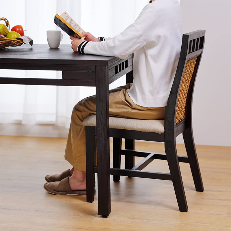 Amazon｜セールアジアン ダイニング3点セット T170AT-C309AT×2 幅76cm 