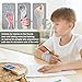 TOCCOOL Writing Posture Correction & Tenosynovitis Prevention Wrist Support, Adjustable Breathable for Students & Young Adults (Grey)