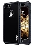 ULAK iPhone 7 Plus Case, iPhone 7 Plus Case Black, Shockproof Flexible TPU Bumper Case Durable Anti-Slip Slim Front and Back Hard Protective Cover for Apple iPhone 7 Plus 5.5 inch