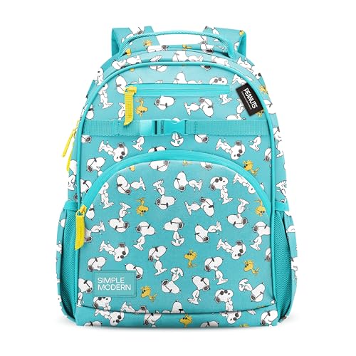 Simple Modern Large Peanuts Kids Backpack for School Girls and Boys | Elementary Backpack for Teen | Fletcher Collection | Kids - 16 tall | Snoopy & Woodstock