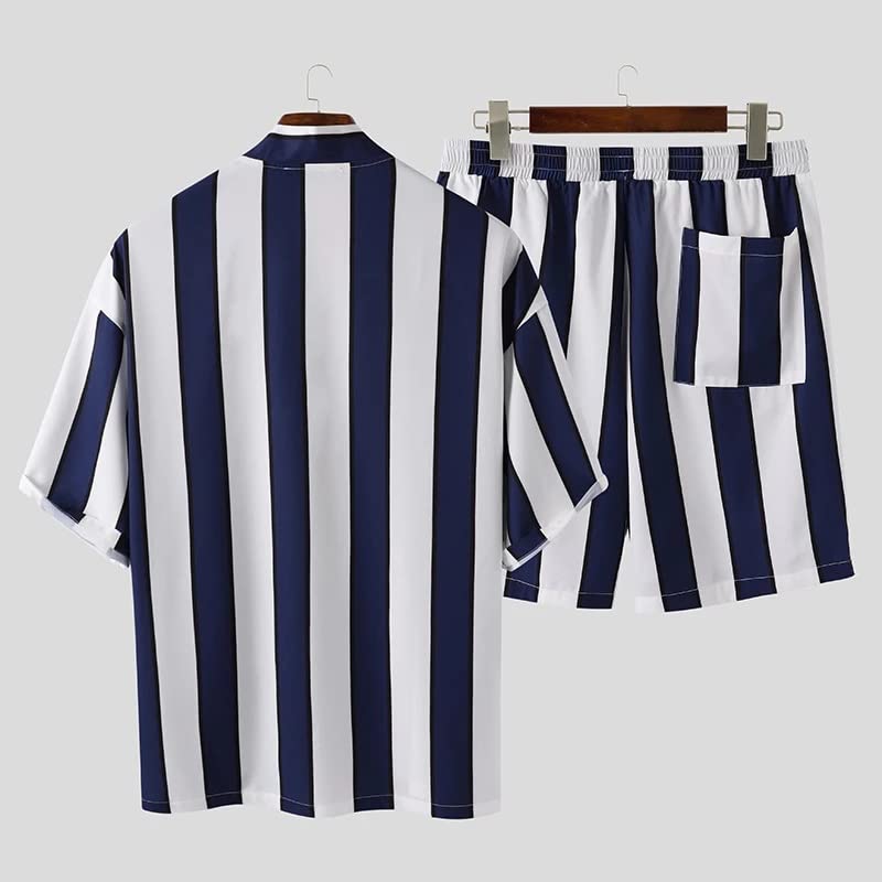 Conjunto de rayas para hombre transpirable contra el calor de calle y playa 2