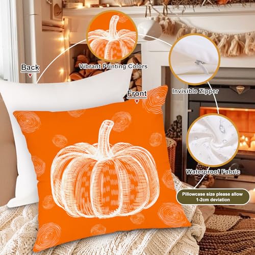 Housse de coussin imperméable 40x40 décoration automne extérieur - 7