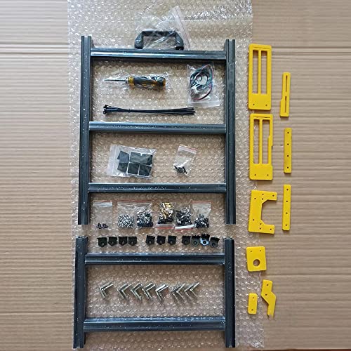 Banco de pruebas ATX para PC con mango portátil, chasis abierto para refrigeración por agua y aire, compatible con overclock y HTPC, soporte para tarjeta gráfica (negro y amarillo) miniatura 4