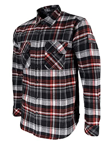 Howitzer Style Men's Button Down Flannel Execute Military Grunt MFG2