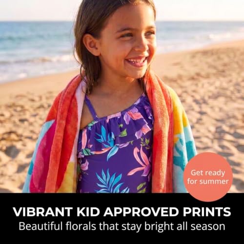Image of Kanu Surf Girls Morgan Floral Ruffle 1-Shoulder 1-piece Swimsuit