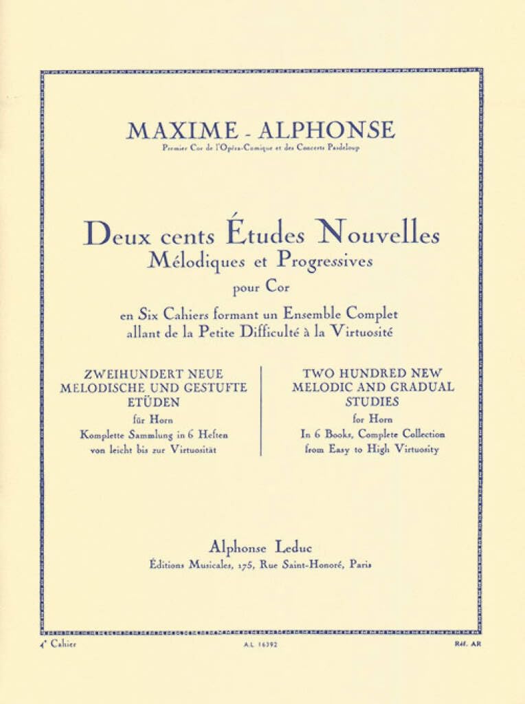 200 ETUDES NOUVELLES VOLUME 4:20 ETUDES DIFFICILES COR