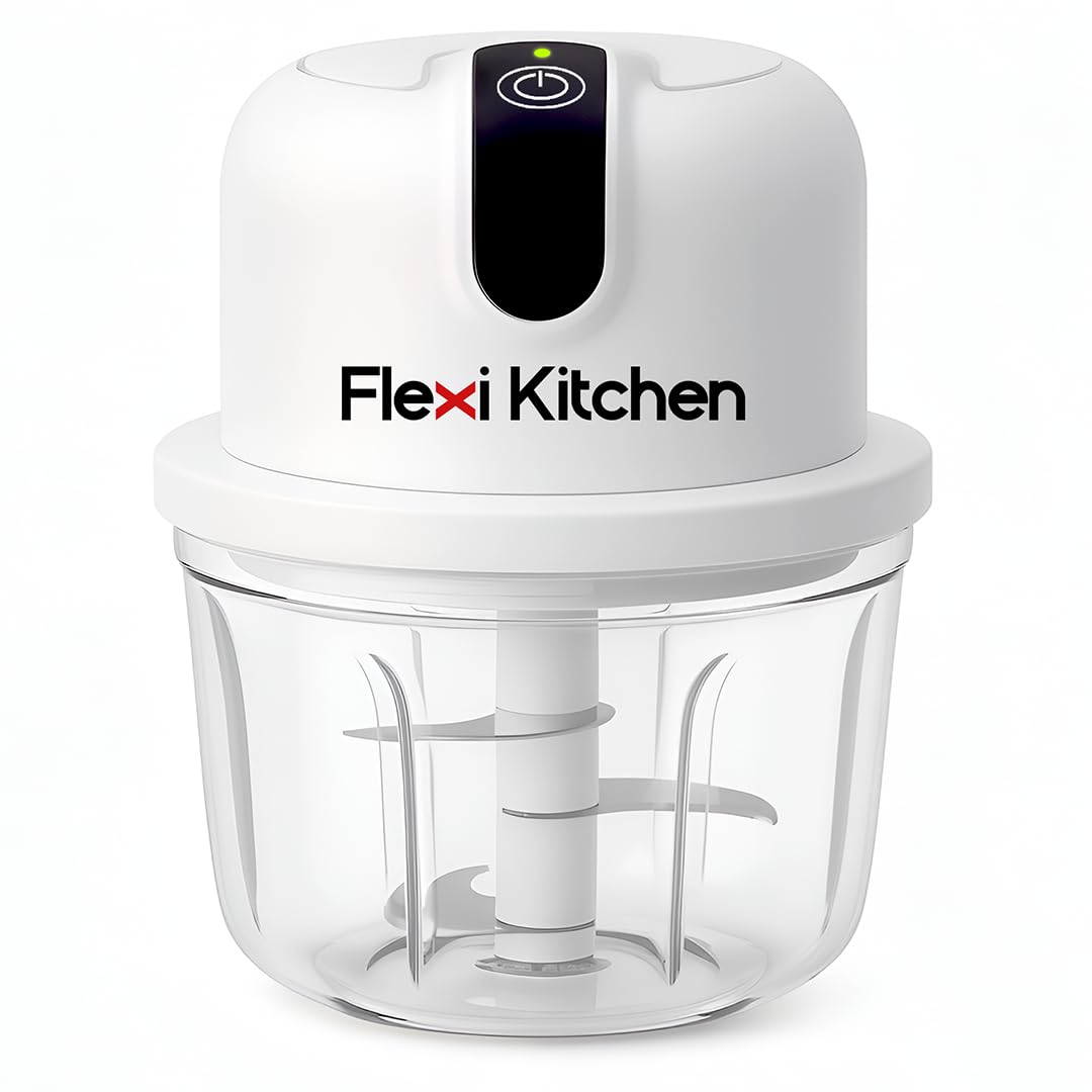 Electric Mini Chopper 350ml | Portable Rechargeable Food Processor for Kitchen | Powerful USB Vegetable, Meat & Nut Grinder | Compact & Easy to Clean Electric Chopper-image-35