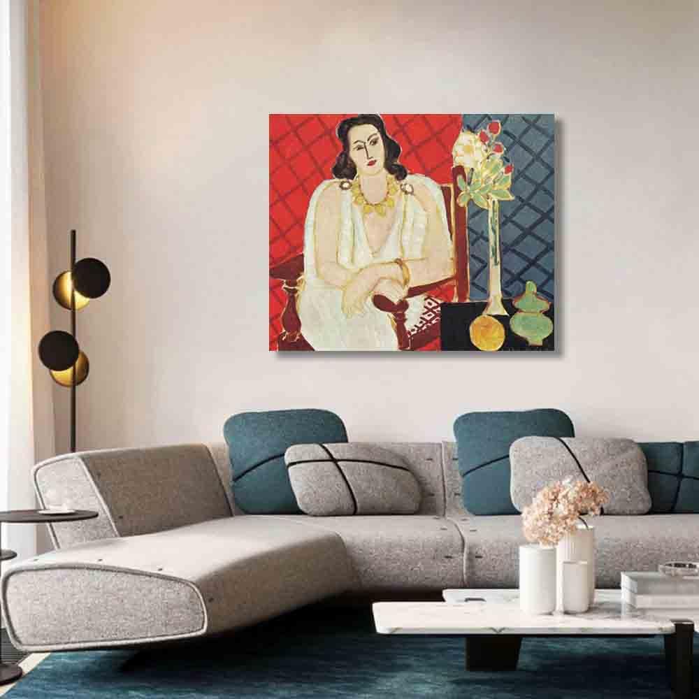 アンリ マティスの 60x70cm24x28inch おしゃれ アイドル アートポスター インテリア キャンバスウォールアート モダンアートキャンバス写真壁写真リビングルーム 壁飾り 絵画 額装 最安値級価格 アイドル