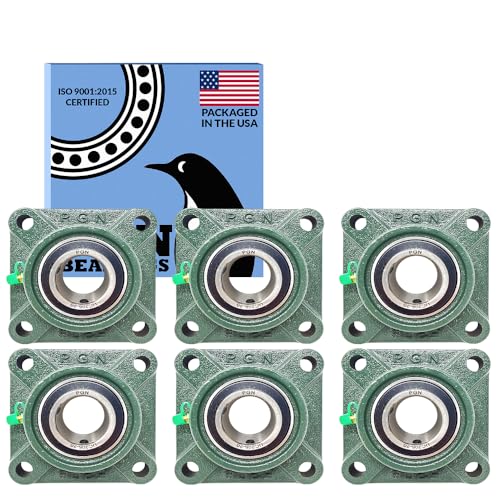 Image of PGN UCF206-20 (6 Pack) Square Flange Bearing 1-1 /4 inch Bore