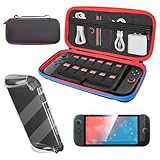 Switch2対応 クリアカバー キャリングケース 保護フィルム 収納バッグ 12枚ゲームカード 収納 大容量 軽量 カバー ケース カバー tpu 透明 一体型 衝撃吸収 傷防止 保護 周辺機器 アクセサリ 持ち運び フィルム HHC-S064-S062-S065