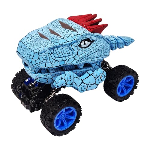 Image of FunBlast Rock Crawler Toy for Kids - 4X4 Big Wheel Drive Push & Go Dinosaur Car Toy, Monster Truck Toys for Kids for 3+ Years Toddlers, Boys, Girls (Blue)