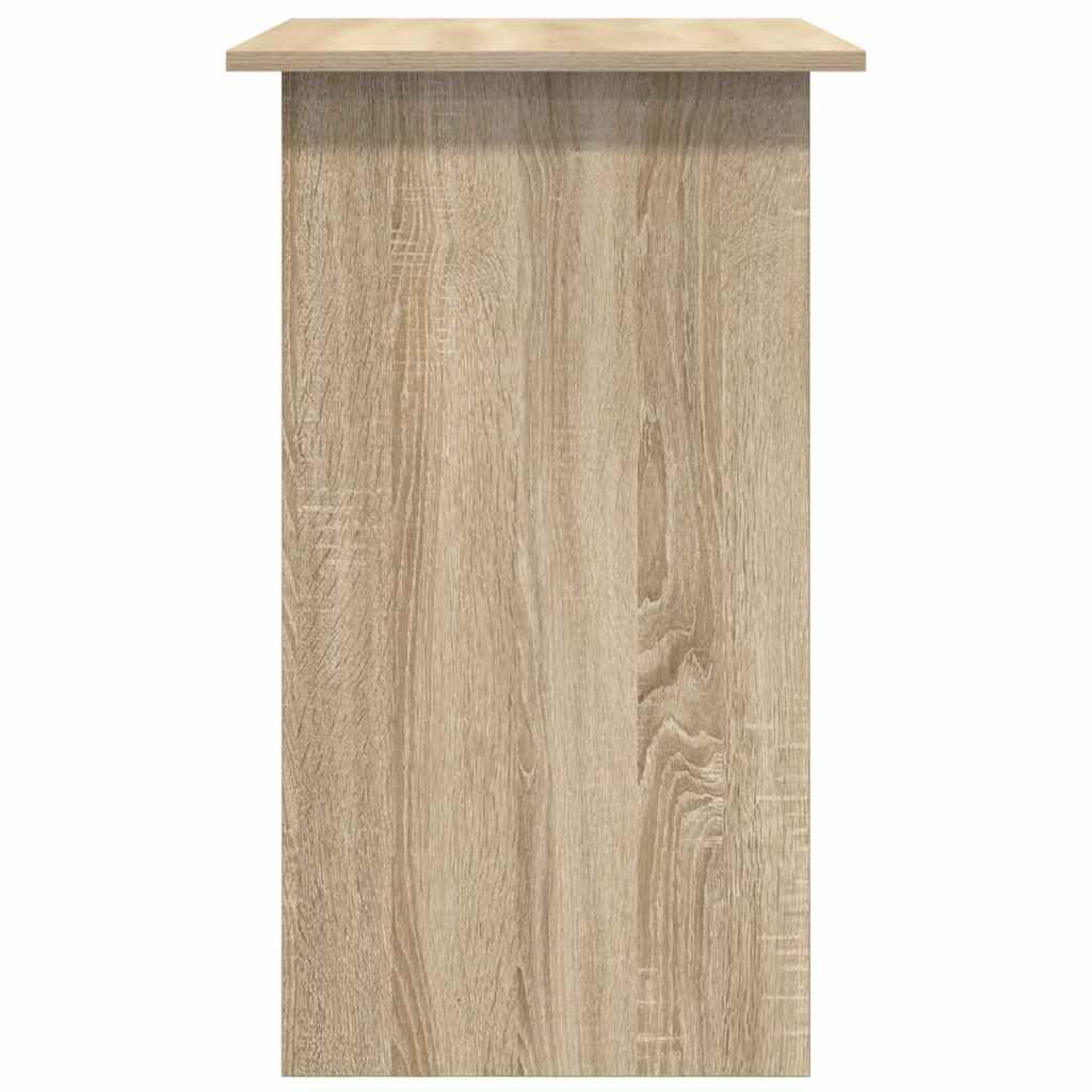 Biurko z dębu Sonoma, materiał drewnopochodny, 80 x 45 x 74 cm, biurko komputerowe z regałem na komputer i półką na klawiaturę, miejsce pracy, do domu, gabinetu, meble