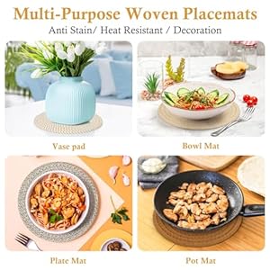 Billbotk 8" Trivets for Hot pots and Pans, 6 Heat Resistant Hot Pads, Pot Holders for Kitchen, Hot Plate Mats for Table, Home Essentials, Fall Decorations for Home and Farmhouse Billbotk 8 Trivets for Hot pots and Pans 6 Heat Resistant Hot Pads Pot Holders for Kitchen Hot Plate Mats for Table Home Essentials Fall Decorations for Home and Farmhouse