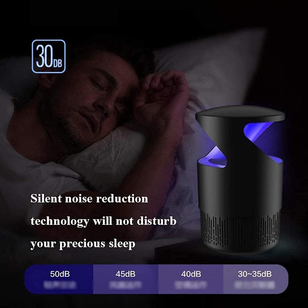 Lampada antizanzare Killer per zanzare per bambini, Lampada repellente per zanzare fisica a onde luminose UV, Silenzioso in modo sicuro, Casa Soggiorno Camera da letto Cucina Acchiappamosche