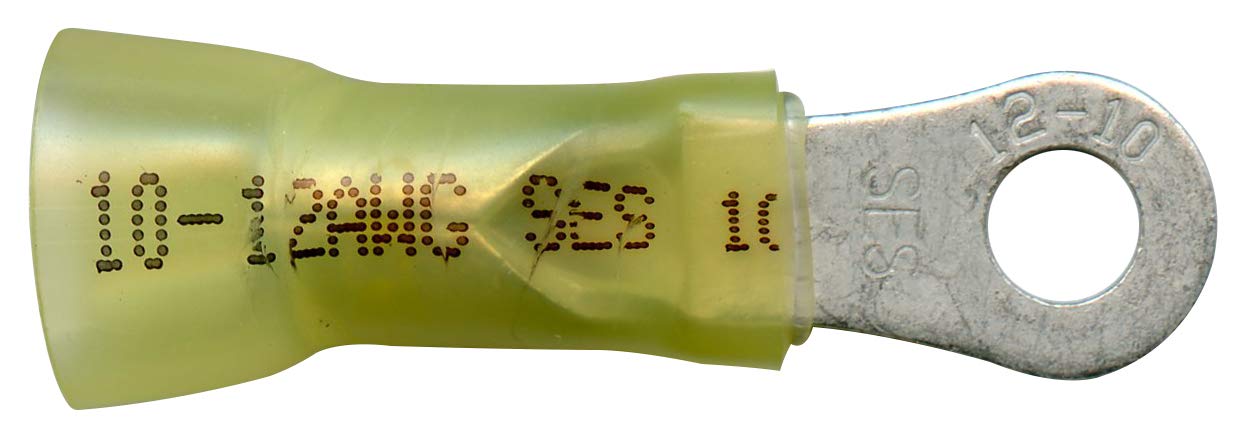 MonsterBolts - NSPA - Krimpa-Seal, Long Ring, 12-10 AWG, 8 Stud, 10 Pack