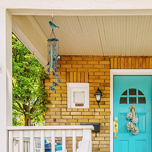 Yiiwinwy Bird Wind Chime Outside Windchimes Large Aluminum Tubes Outdoors Wind Chimes For Patio, Garden, Porch Or Indoor Decoration, Memorial Hummingbird Wind Chimes, Wind Bells Gift #TOP4
