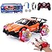FORMIZON Coche Teledirigido, RC Stunt Car, Juguete Stunt Car, Coche Teledirigido Recargable, Coches Stunt RC Juguetes Racing Car para Niños (Naranja)