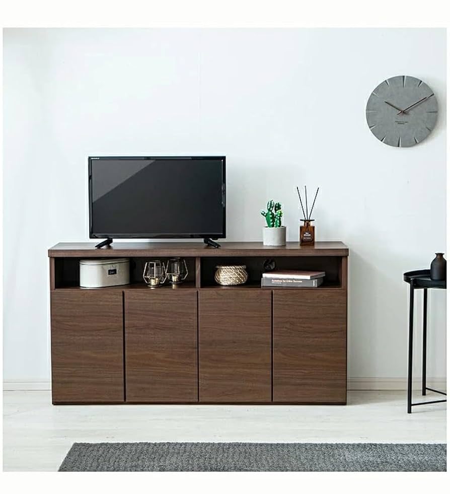 ブラウン テレビボード 幅120cm TB-2143 幅120cm・天然木ウォールナット製テレビボード（ブラウン）