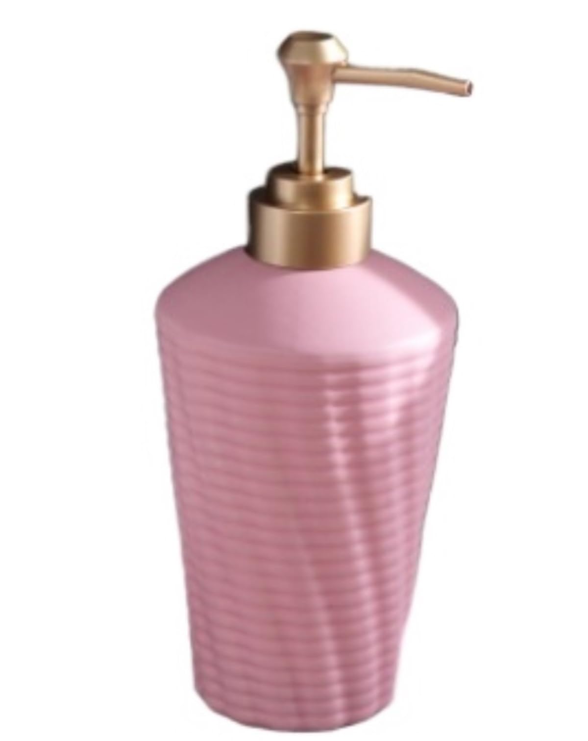 Dispenser Sapone Ricaricabile Bottiglie di Liquido in Ceramica per Bagno, Fattoria, Cucina, Ufficio Dosatore Liquido(Pink)