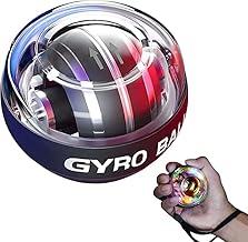 Wrist Trainer Power Gyro Ball, Hand Forearm Strengthener, Colorful Lighting Ball, Arm Strengthener Enhancer Essential Gyroscopic & Exerciser for Stronger Muscle Fingers Bones Workout Exercise klivory