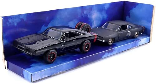 Miniatura 3 de Jada Fast & Furious 1:32 Dom's Dodge Charger y 1968 Dodge Charger Widebody auto fundido a presión doble, juguetes para niños y adultos