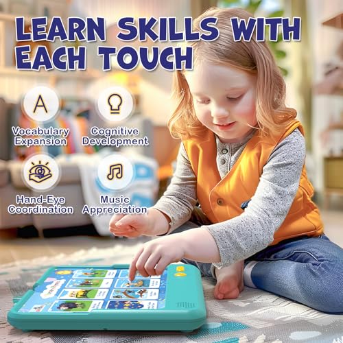 Image of HOMESTEC Astro Pad Toddler Interactive Learning Toys Ages 3 4 5 6 | Kids Speech Therapy Educational Tablet, Includes Sight Words, Nursery Rhymes, Stories