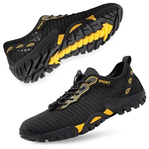 Image of SOBASO Water Shoes Women Men Quick Drying Swim Beach Aqua Shoes for Water Sport Diving Hiking Sailing Travel