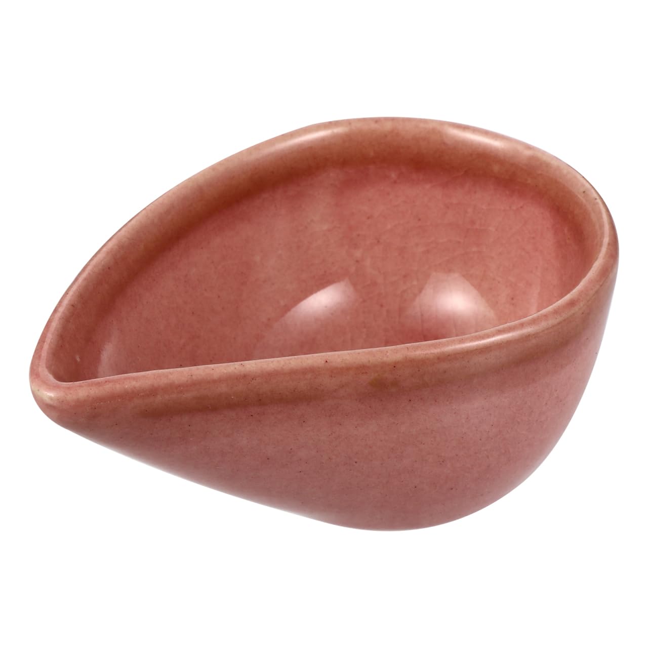 Healeved Piccolo piatto in ceramica da 8 cm, ciotola per miscelare oli essenziali, a forma di goccia, per spa, salone di bellezza e casa