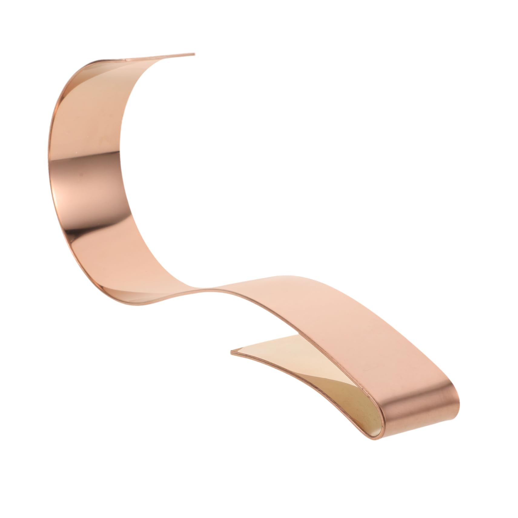 OUNONA Stainless Steel Belt Display Rack Creative Curved Design Metal Organizer for Belt Storage for Shopping Malls and Retail Displays