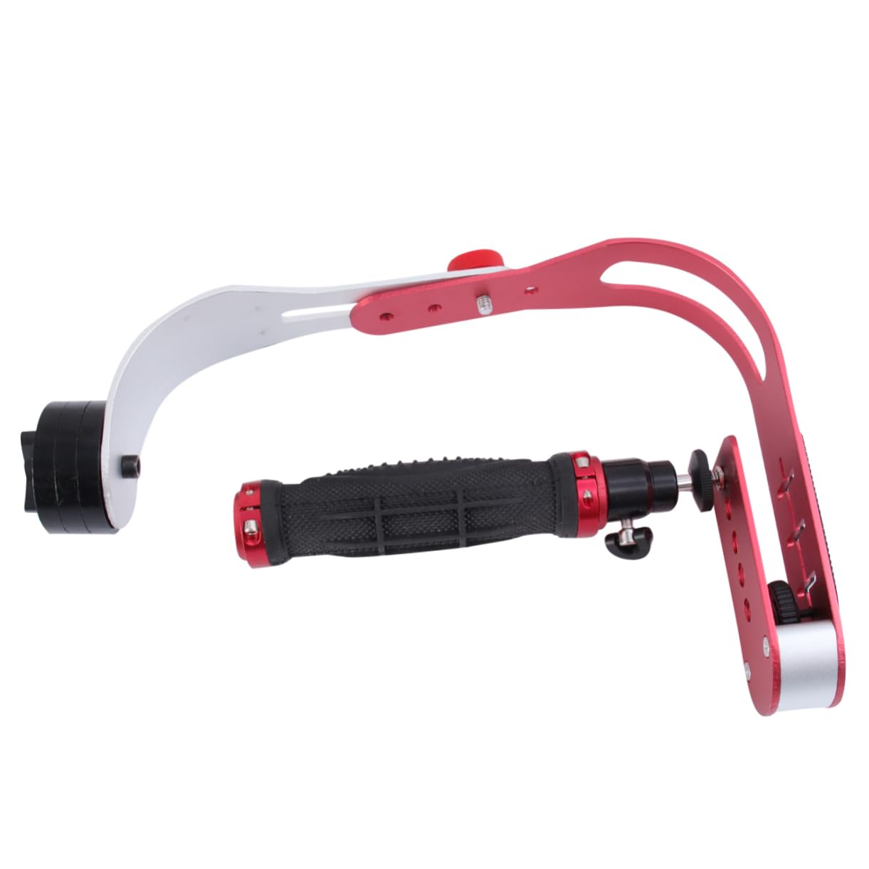 Stabilizzatore a Forma di Curva per Fotocamera e DV, Impugnatura Manuale in Lega di Alluminio, Riduce i Movimenti per Video in Viaggio