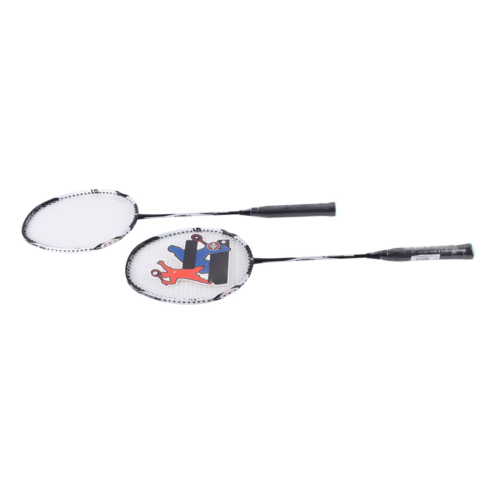 Jiawu Racchetta da Badminton in Alluminio Al Carbonio Confezione da 2 per
