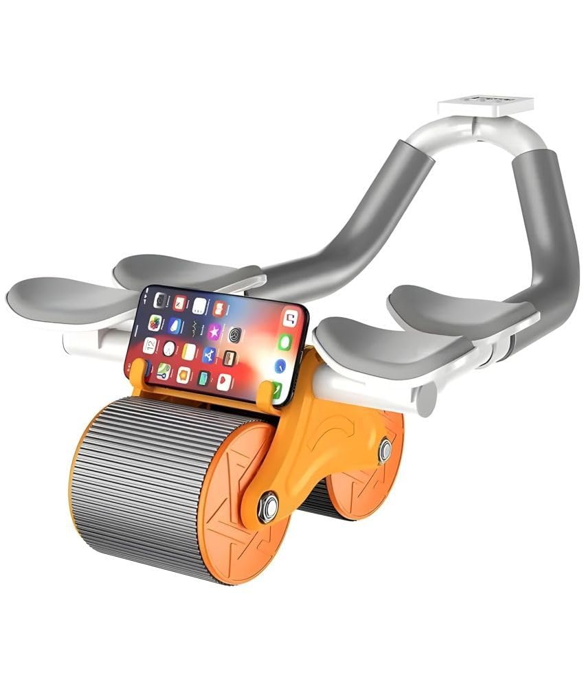 HORSE FIT Automatic Rebound Abdominal Wheel，Ab Roller for Abdominal Exercise Machine，Abs Workout Equipment, Belly Core Strengthening, Fitness Belly Training (Orange With Timer) (B0D2L44WBJ) Amazon Price History, Amazon Price Tracker