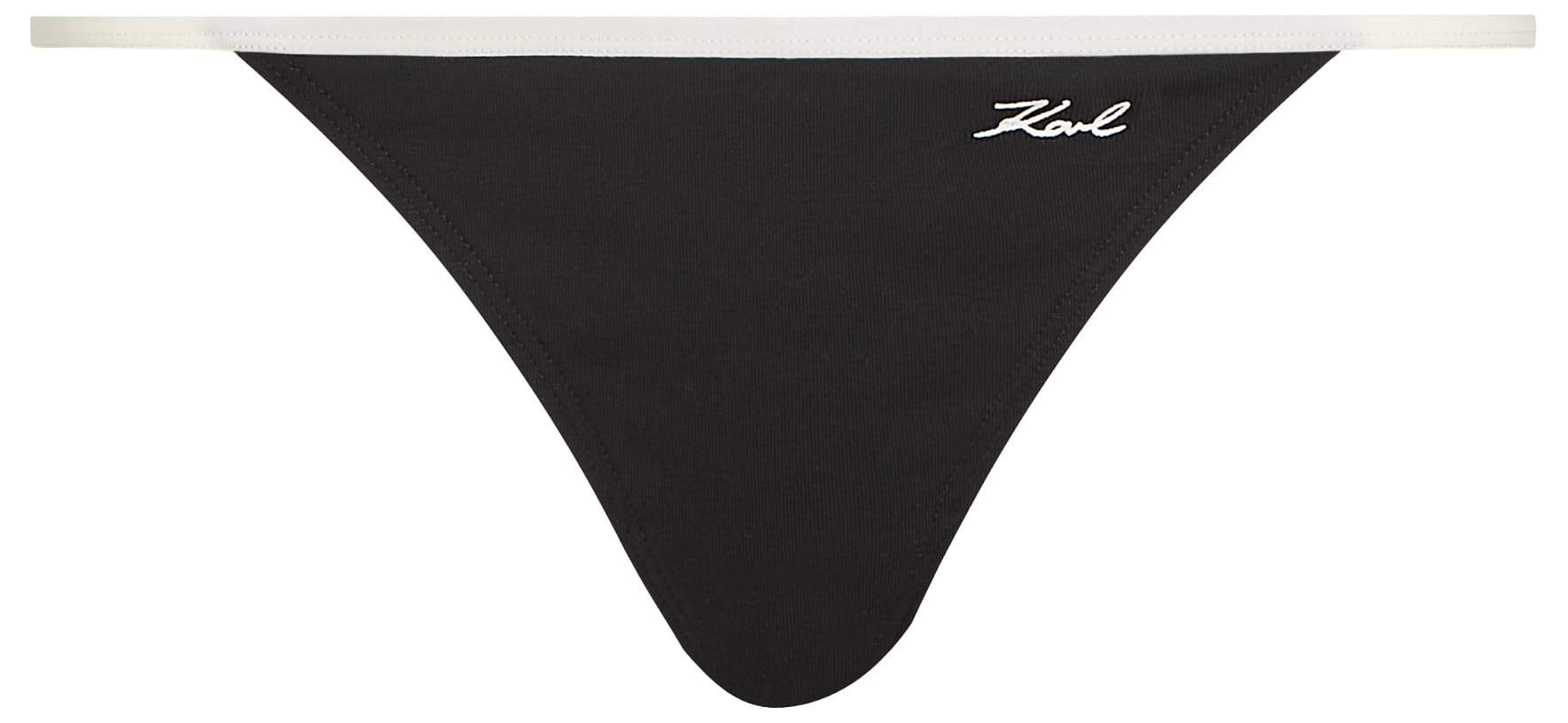 Karl Lagerfeld Women Signature Dna Thong Black XS
