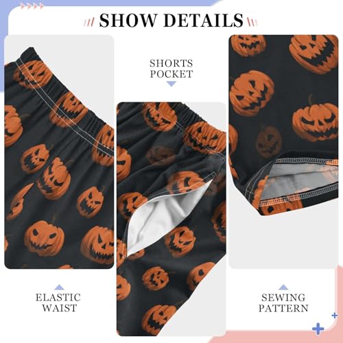 Pajama Bottoms, Creepy Pumpkin Pajamas Pant Sleep Long Pants Lounge Wear Sleepwear Pjs4