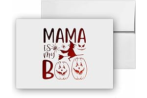 Mama is My Boo Halloween Blank Cards