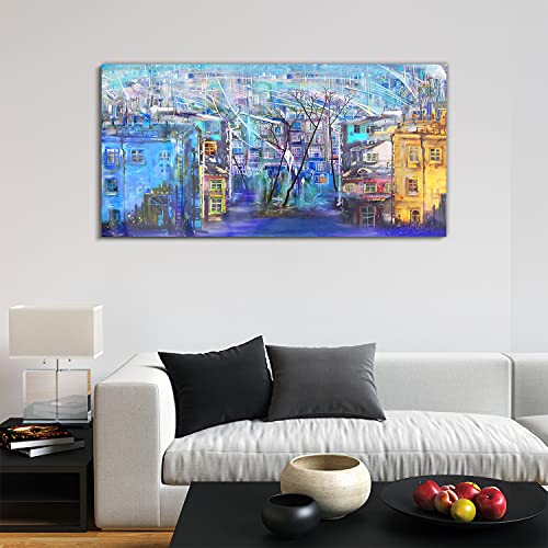 Photo acryl salon de prestige city architecture 120x60cm finition premium