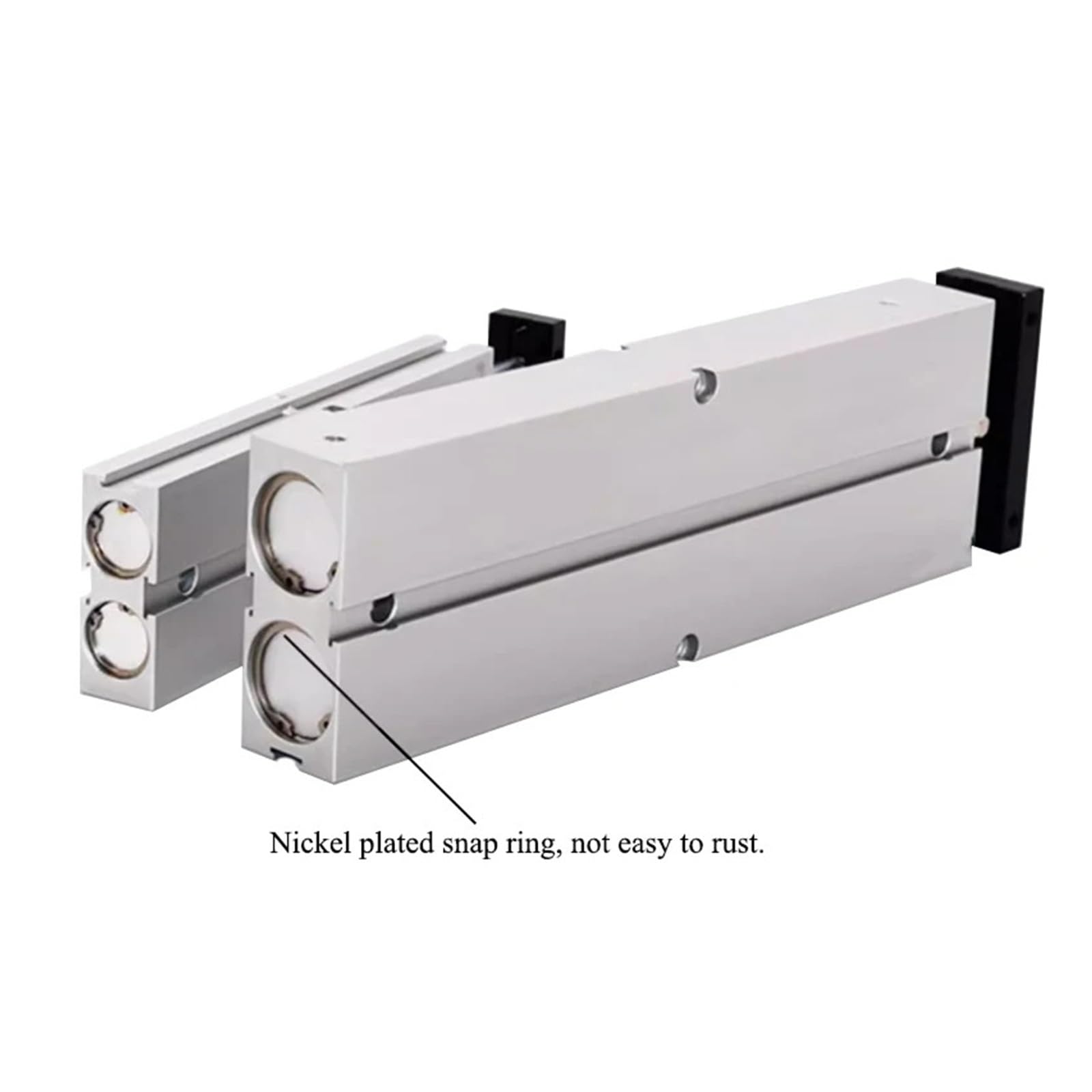 Podwójny Siłownik Pneumatyczny Z Podwójnym Prętem TN 10 16 20 25 Skok Ze Stopu Aluminium 32 Mm 200 250 300 350 400 450 Cylinder Precyzyjna Płynna Praca(TN16,Stroke 500mm)