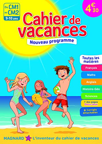 Télécharger Cahier de vacances - Du CM1 au CM2 - 9-10 ans Livre eBook France