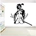 WYLYSD Adesivo Murale Samurai Arti Marziali Orientali Guerriero Giapponese Adesivi Murali Per La Casa Decorazione Camera Da Letto Per Ragazzi 57X59Cm