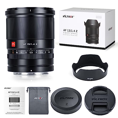 Image of VILTROX 13mm F1.4 f /1.4 Z Mount Lens, Super Wide Angle Autofocus APS-C Lens for Nikon Z50 Z30 Z6II Z7II Z6 Z7