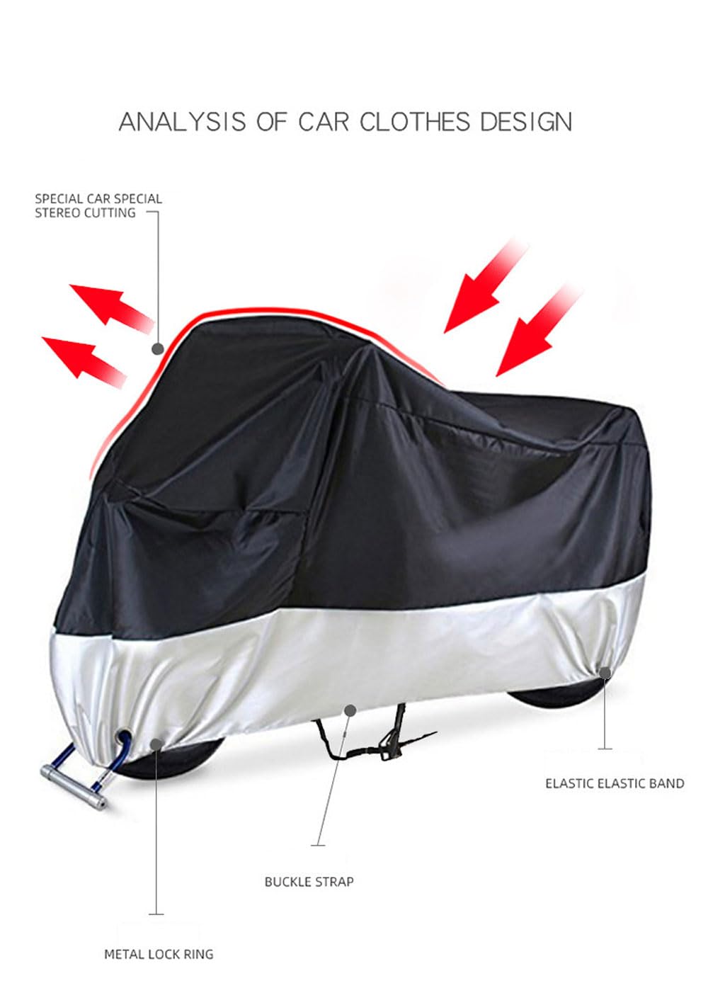 Motorradabdeckung Für BMW F800 Modelle - Wasserdichte Schutzhülle 230x95x125cm | Mit Diebstahlschutz & Reflexstreifen