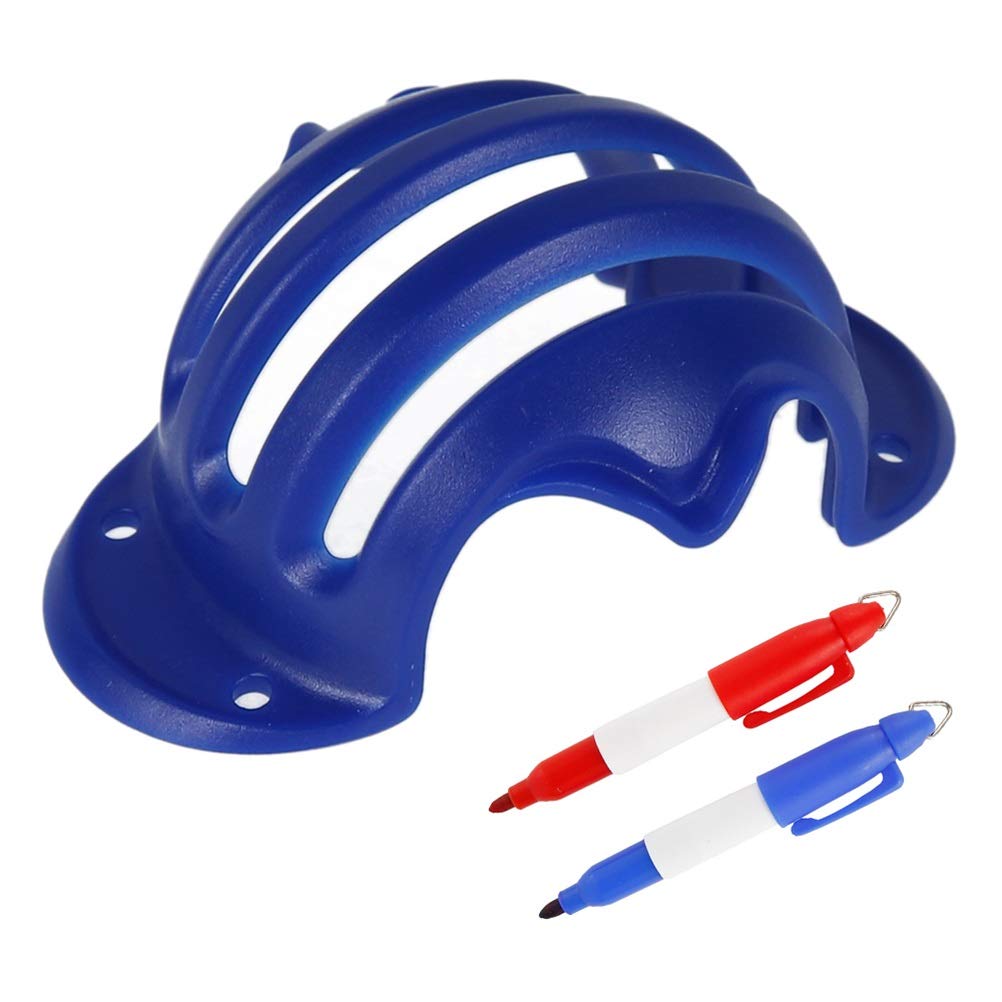LBJN Triple Track Golf Ball Line Marker Pen Template Alignment Marks Tool Putting Positioning Aids Outdoor Golf Training Accessories (Color : Blue)
