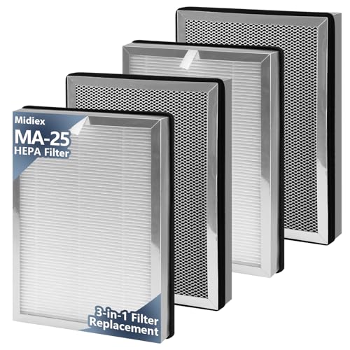 Midiex 4-Pack MA25 Replacement Filter Compatible with Modify Air Purifier