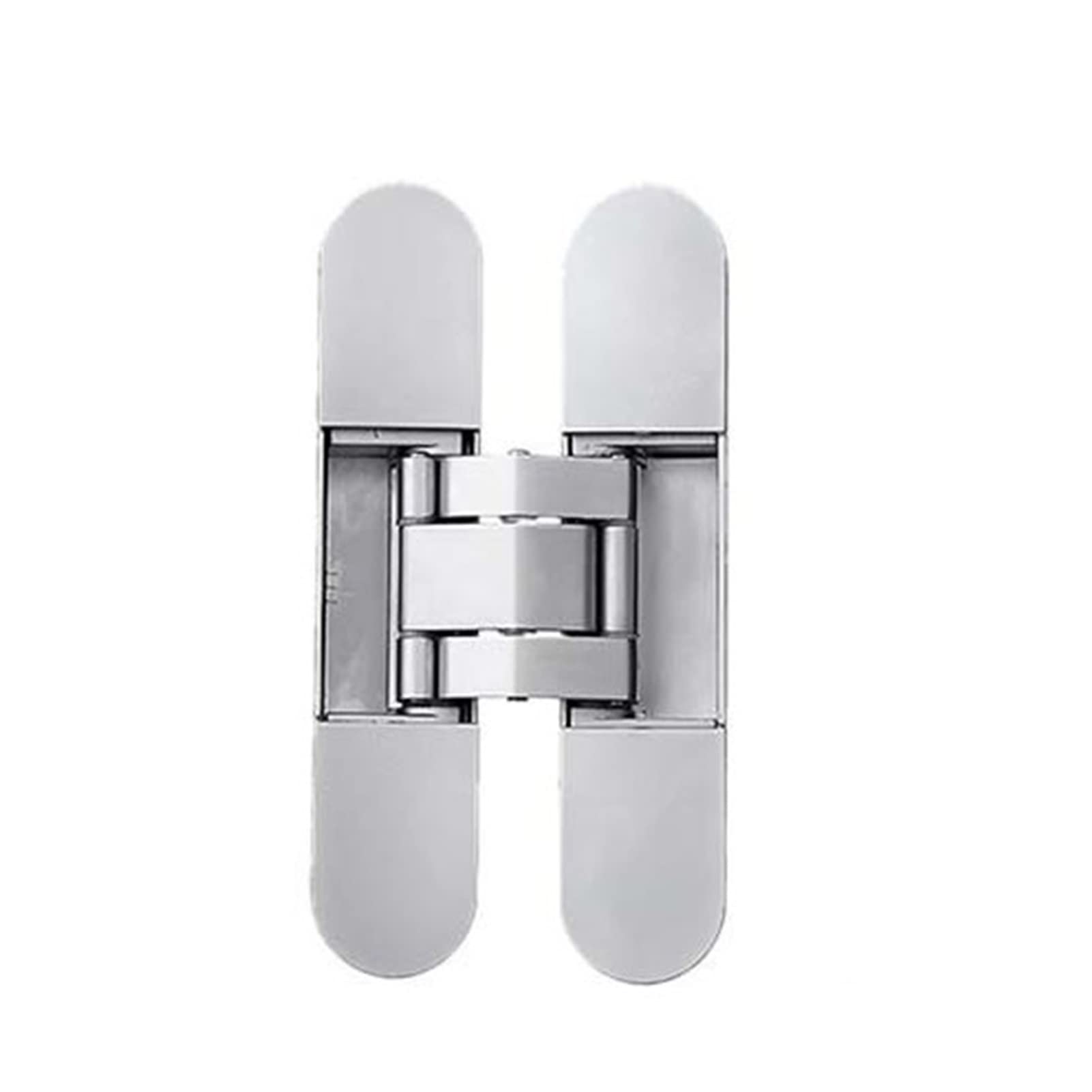 Shundeed Sliver Invisible Hinge For Wooden Door, Zinc Alloy, Can Be Opened 180°, Three-Dimensional Adjustment(Sliver)