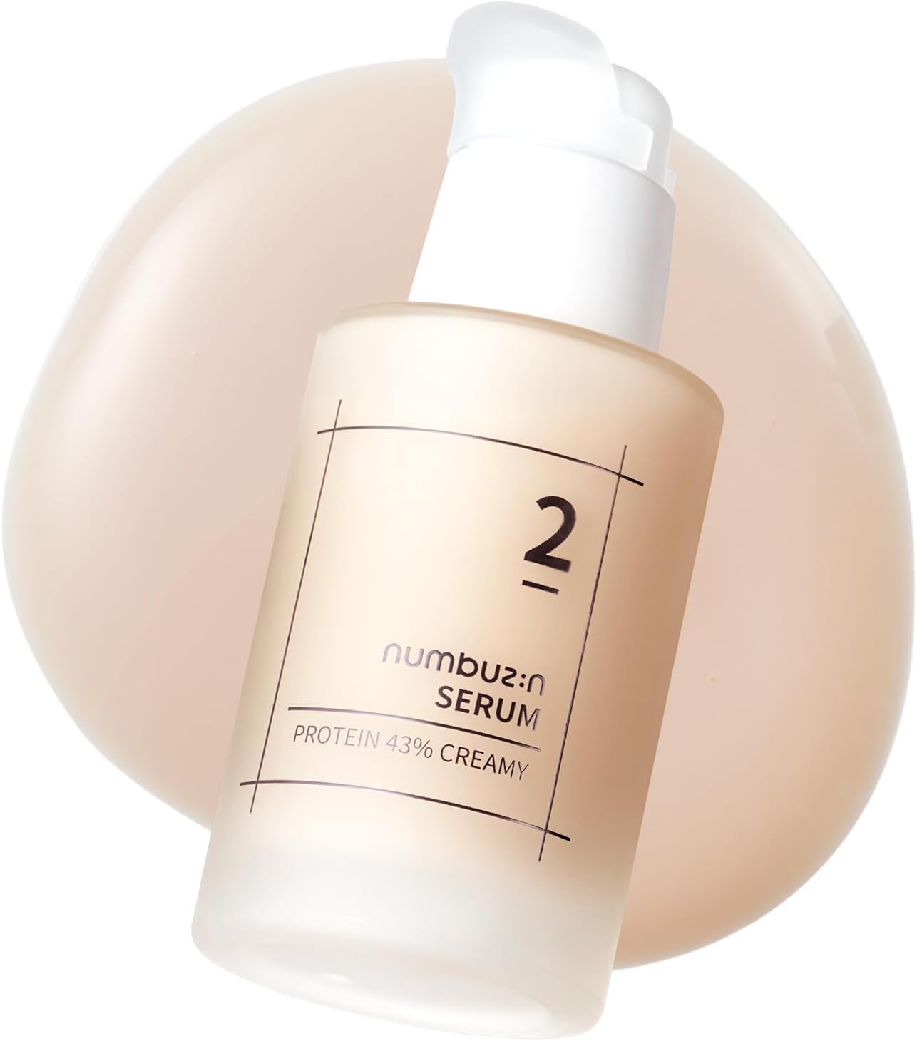 No.2 Protein 43% Creamy Serum | Core Protein Complex, Oat Protein, Ceramide, Panthenol, Skin Barrier Strengthening, Tighten Loose Skin | Korean Skin Care for Face, 50ml