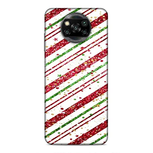 Image of Printed Mobile Back Hard Case Cover for Xiaomi Poco X3 | Glitter, Christmas, Stars, Shine A-2194