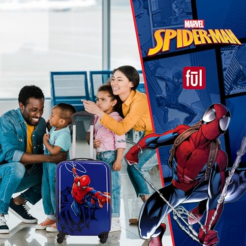 Ful FMBL0022-634 Marvel Spider-Man 21 Inch Kids Carry On Luggage, Hardshell Rolling Suitcase With Spinner Wheels thumb #6